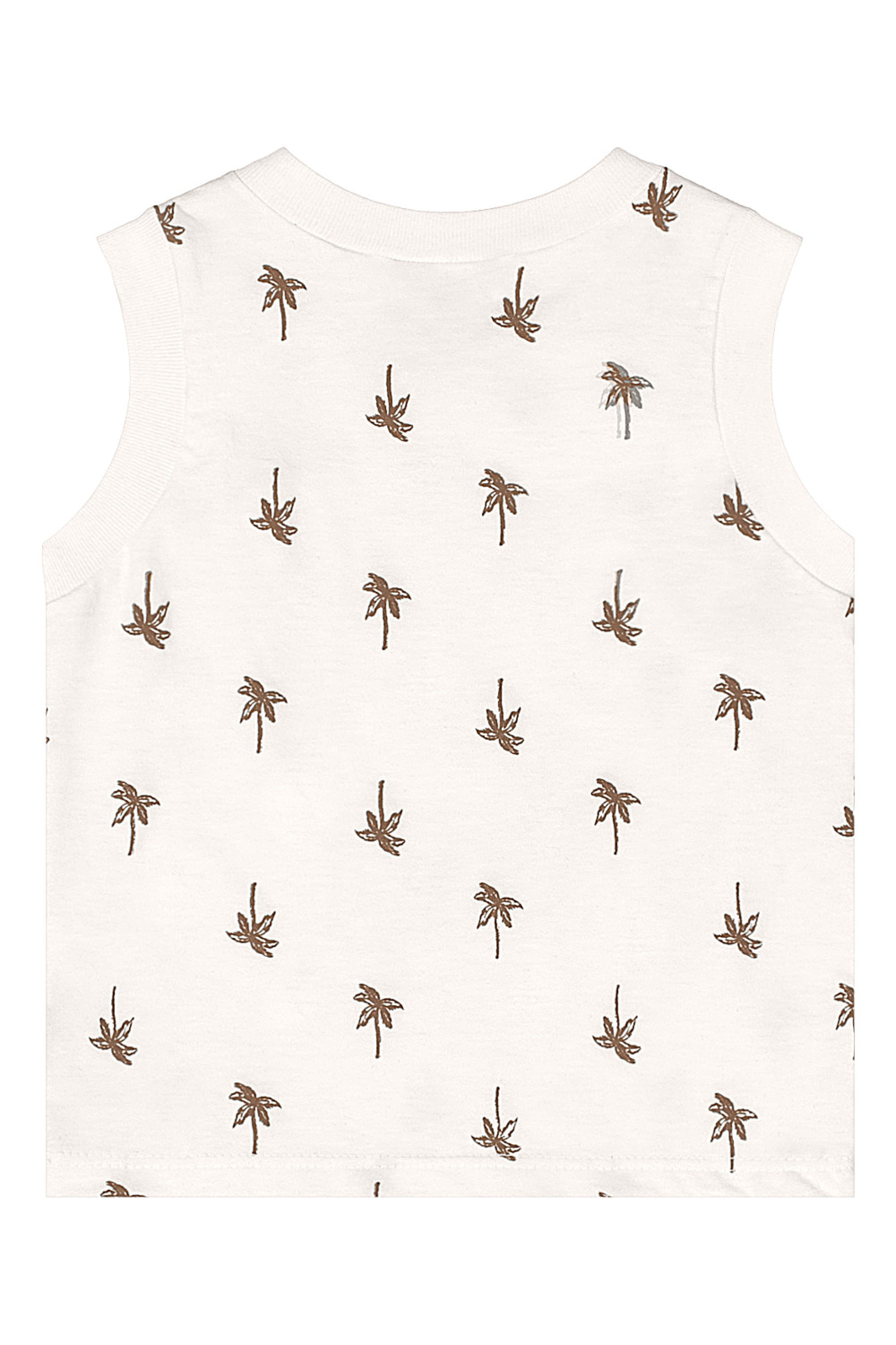 Conjunto para Menino Regata Estampada e Bermuda (Off White) Quimby - Imagem 23